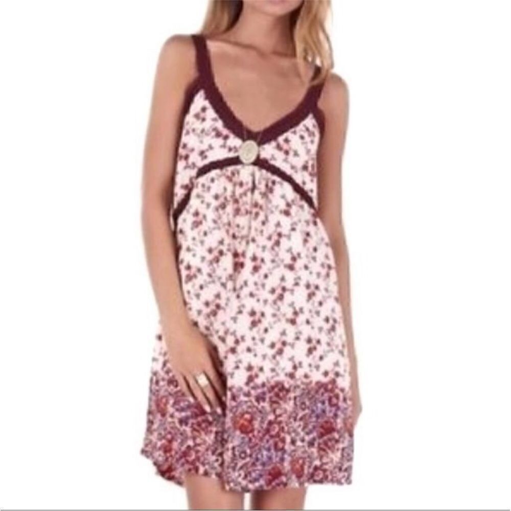 House of Harlow 1960 Women's Sleeveless Floral Mini Dress Size MED